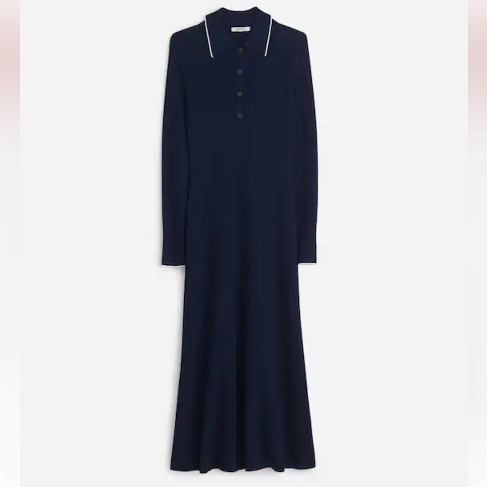Madewell Ribbed Long-Sleeve Midi Dress - Picture 6 of 7
